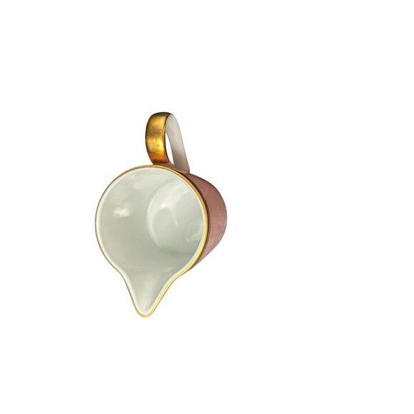 Vintage FITZ & FLOYD RENAISSANCE SHELL PEACH PINK 2 7/8" CREAMER - Rare - Picture 4 of 6